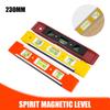 Портативный уровень из ABS-пластика, высокоточный, сильный магнитный 3-пузырьковый измеритель уровня, бытовая техника, инструменты, лазерный уровень, линейка