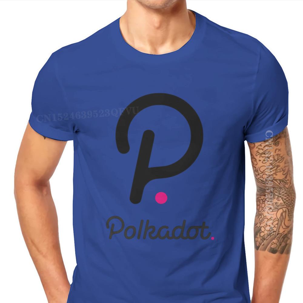 Polkadot Cryptocurrency Crypto Miner Men T Shirts Classic Graphic Big Size Vintage Tshirts Top Sell Harajuku Men Tshirt Clothing