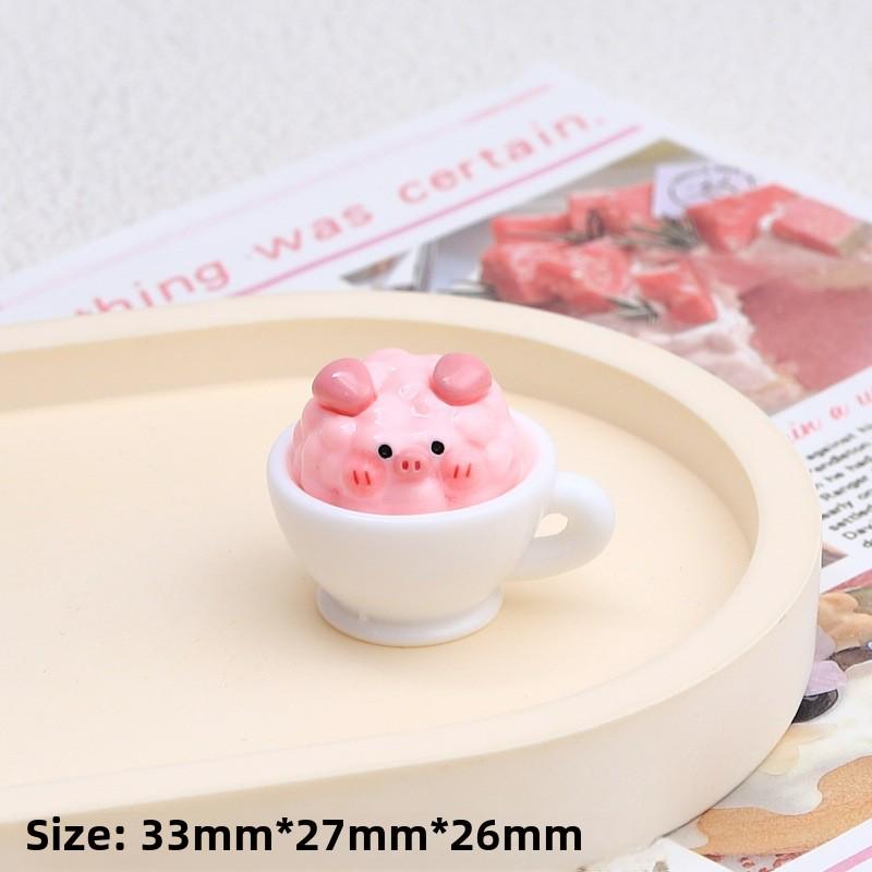 3D Pig Food Play Cream Glue Смола Украшения Брелок для DIY Ювелирные Изделия