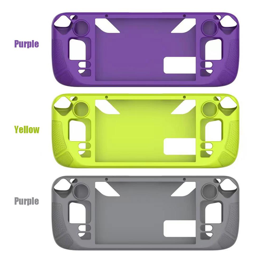 Силиконовый чехол-накладка для игровой консоли, противоскользящий, мягкий, чехол для игровой консоли с подставкой, сменные аксессуары для Steam Deck