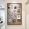 Дисплей-наклейка из фетра без пробивания стен: Пробковая доска и фотофон для декора гостиной