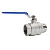 1/4“ 3/8“ 1/2” 3/4” 1” 1-1/4” 1-1/2” BSP Резьба внутренняя на наружную Прямой Двухсоставной Полнопроходной Шаровой Кран из Нержавеющей Стали 304