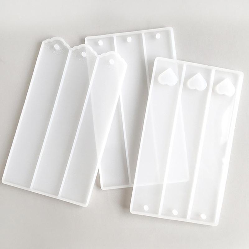 Набор из 3 силиконовых форм для закладок, силиконовые формы для поделок, прямоугольные формы, формы для изготовления ювелирных изделий, формы для изготовления ювелирных изделий