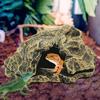 Укрытие для рептилий, декоративный камень из смолы для basking, укрытия для черепах, гекконов, змей, украшение для аквариума