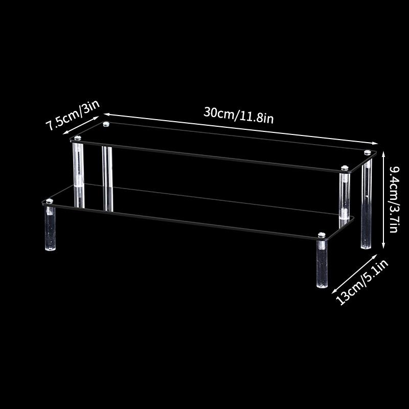 Многоуровневая подставка для дисплея Акриловая стойка для демонстрации Набор из смолы Стеллаж для хранения фигурок Лестница Органайзер для косметики, парфюмерии, лака для ногтей Полка