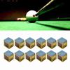 Pool Chalk Cubes Professional Billiard Cue Chalk Pool Table Accessories for Home Gaming 12 Packs In Blue
