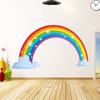 Детская комната Съемный красочный радужный узор для украшения дома Наклейка на стену Самоклеящаяся наклейка на стену