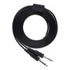 2m 2.2yd DIY Replacement Cable for Aviation Headphone Headset Plane 1 4   Dual GA Plug