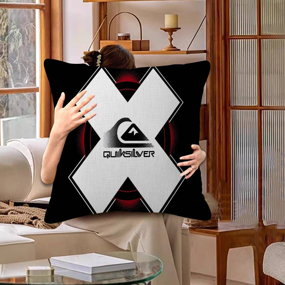 Q-QuiksilverS Логотип Наволочка Декор Подушки Чехол для Подушки Напечатанный Чехол на Подушку Для Дивана