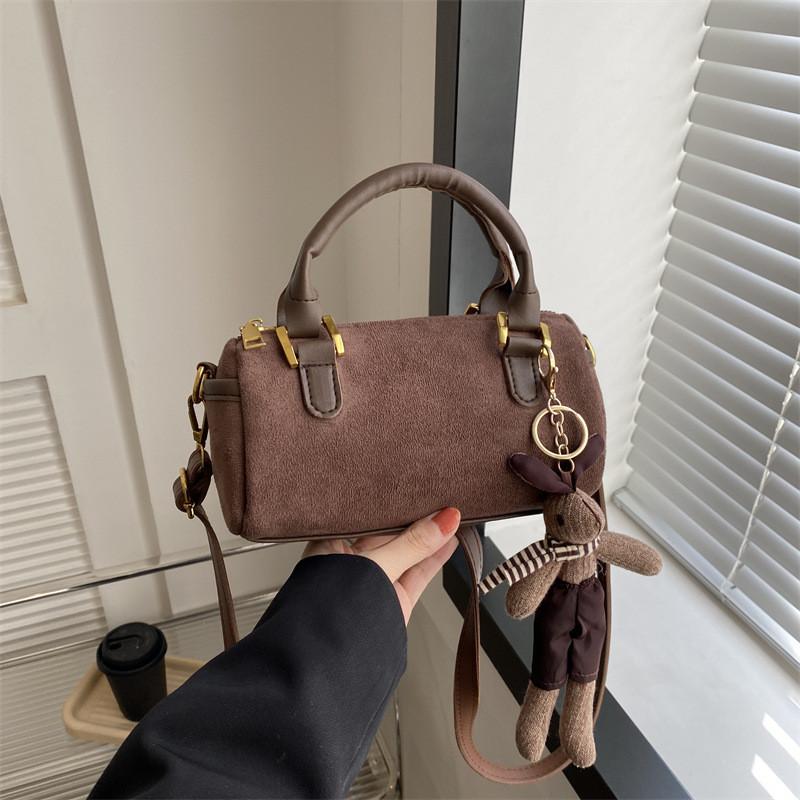Trendy Women's Square Bag 2024 New Handbag Simple Retro Shoulder Bag Street Fashion Casual Shoulder Bag