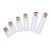 10Pcs Mini Glass Bottles With Cork Stopper Clear Bottle Vial Wedding Decoration