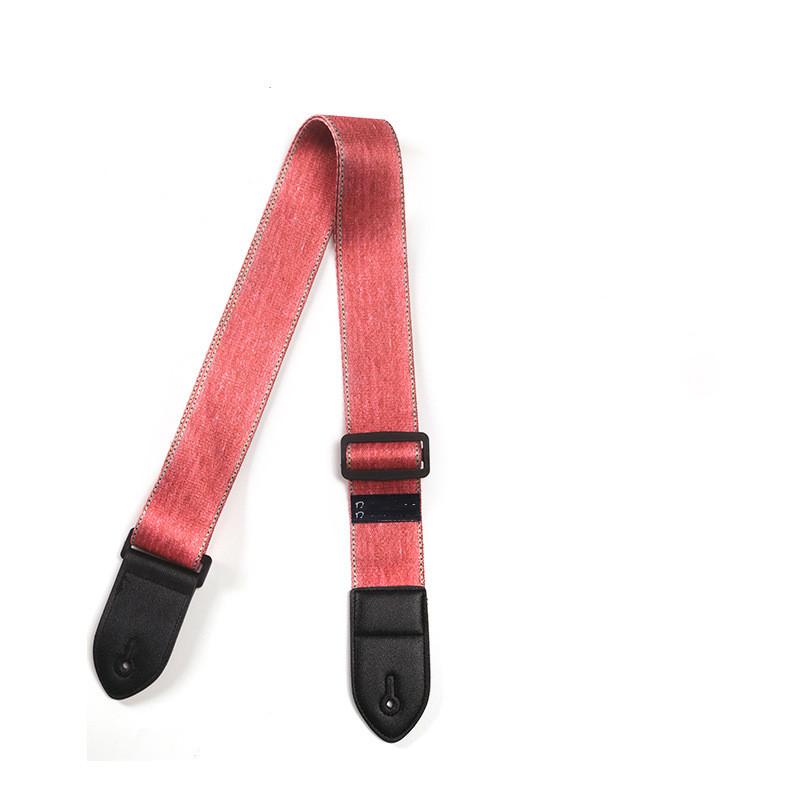Регулируемый кожаный и тканевый гитарный ремень в этническом стиле с различными узорами для акустических и бас-гитар