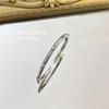 Итальянский ретро-браслет в стиле Buchi, узкий матовый браслет, легкая роскошь и универсальный браслет с открытой петлей, тот же стиль для женщин