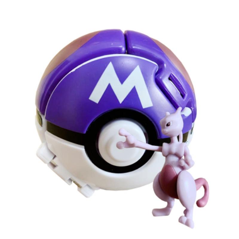 Pokemon Poke Ball Elf Figure Model Toy Pikachu Charmander Litten Rockruff Game Anime Figure