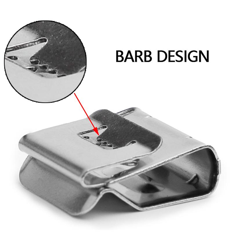 30/50/100 шт. зажимы для проводов солнечных панелей, зажимы для проводов из нержавеющей стали для рамы прицепа, зажимы для фотоэлектрических кабелей для проводки фотоэлектрических систем, принадлежности для лодочных кабелей