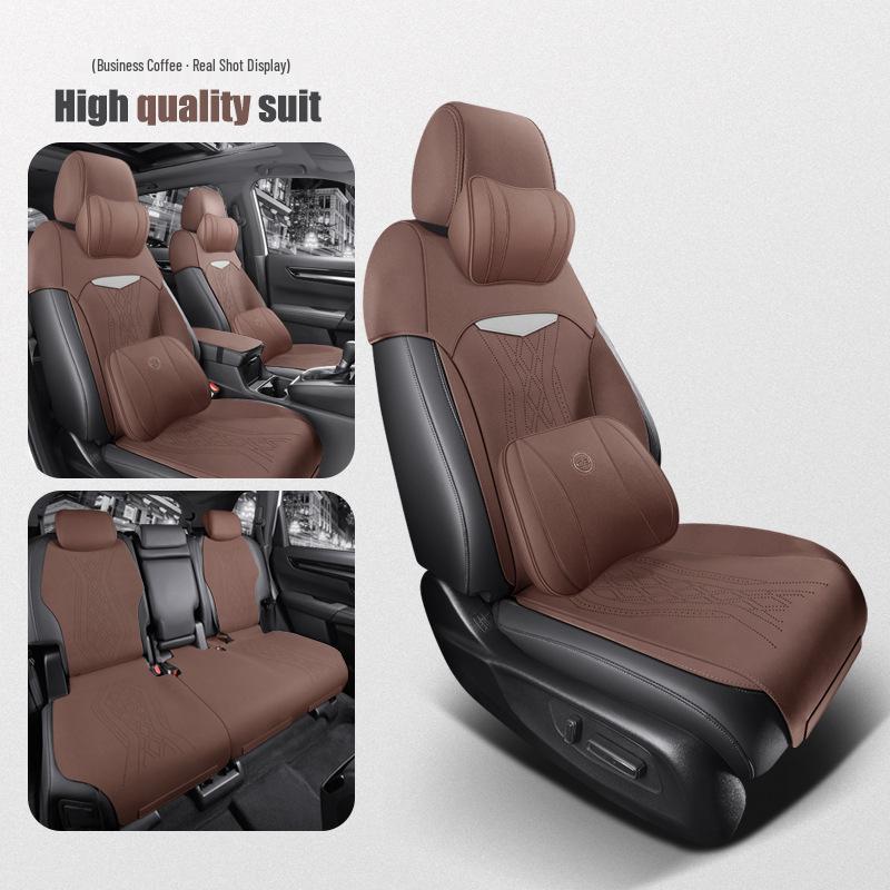 Универсальный замшевый чехол на сиденье для Dongfeng Honda CR-V - Полузакрытый, Четыре сезона, 2023