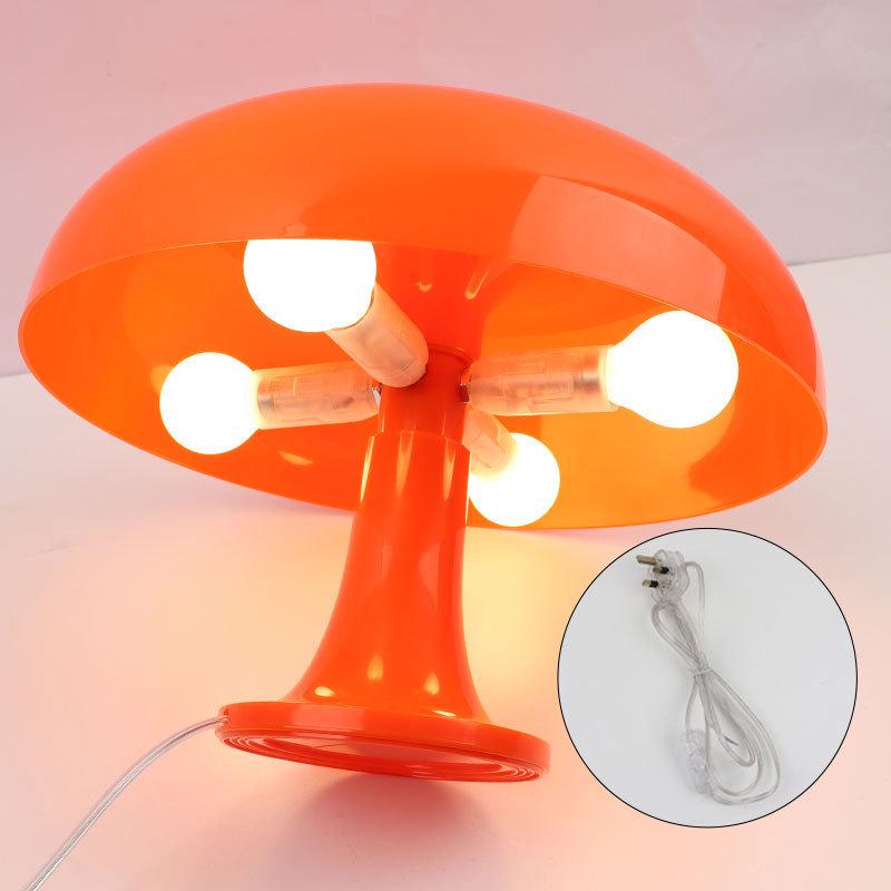 Italian Mushroom Table Lamp - Nordic Minimalist Decorative Night Light for Study & Bedroom