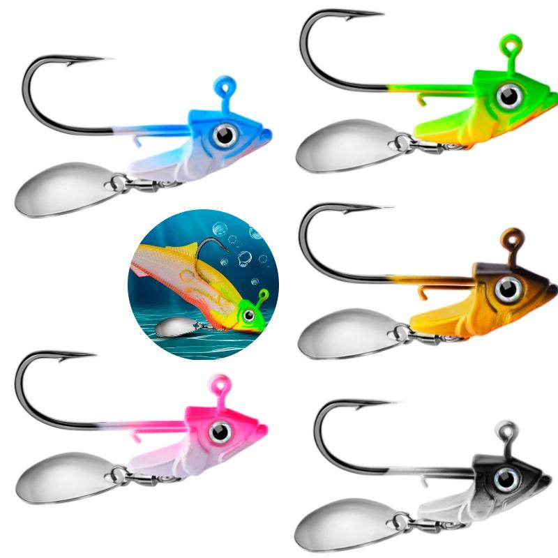 Proberos Jig018 Рыболовная приманка с джиг-головкой и мягкой рыбой Вес 7 г 10 г 15 г Идеально подходит для донной рыбалки в Северной Америке