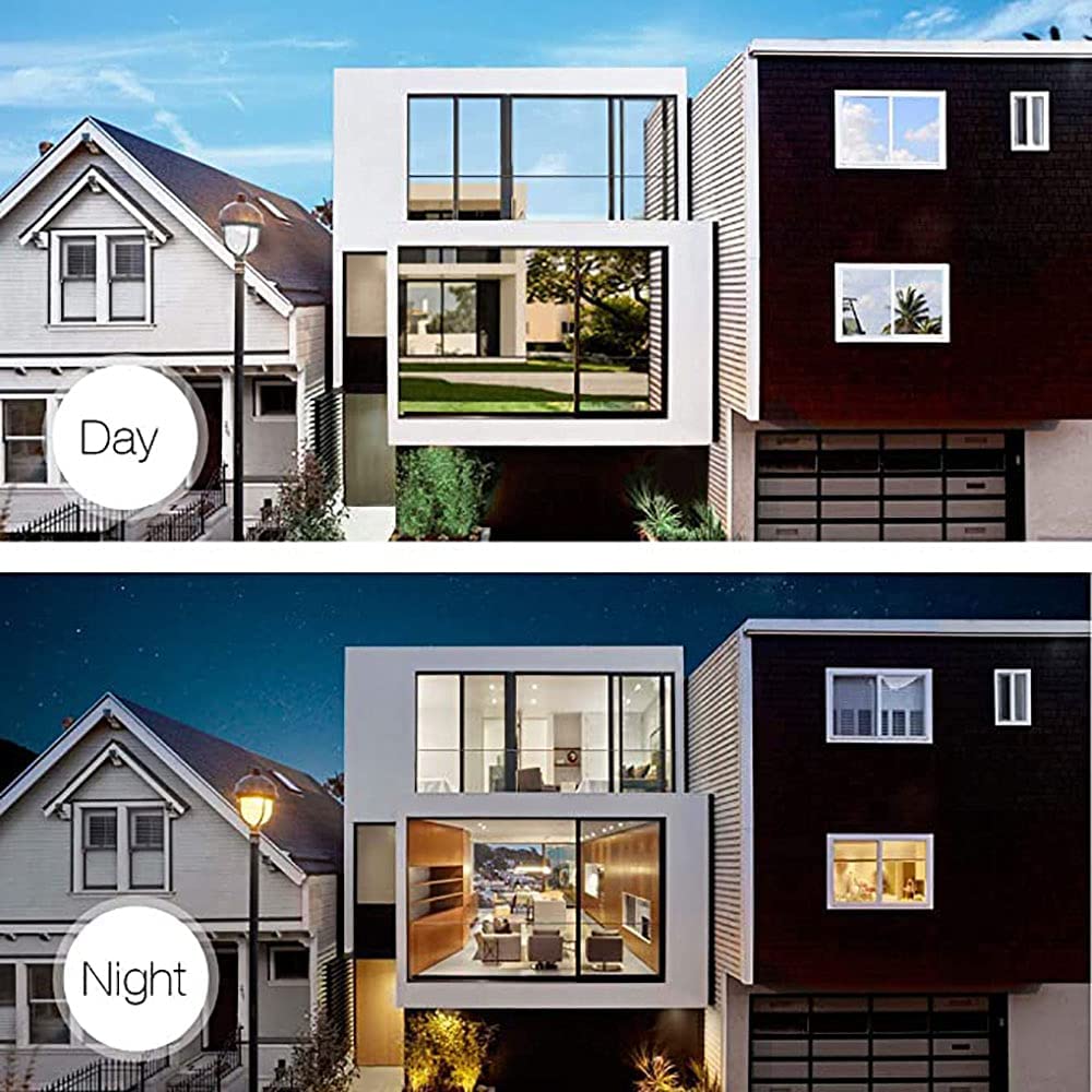 One Way Mirror Window Film Silver Privacy Glass Film Heat Reducing Film Reflective Window Sticker Sun Block Film