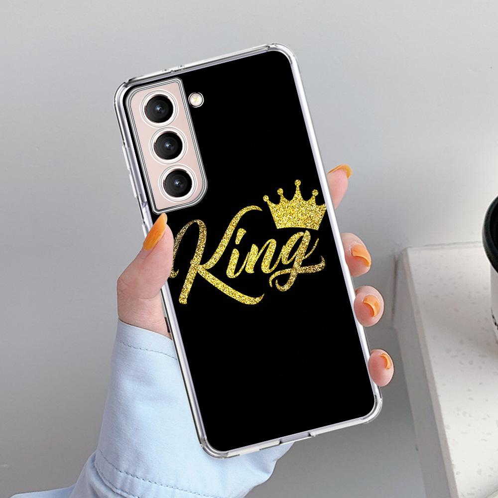Милый чехол Mom Queen Princess для Samsung Galaxy S22 S20 FE S21 Plus S10 S9 Note 20 9 10 Lite прозрачный мягкий чехол для телефона