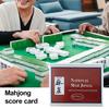 4Pcs Mah Jongg Teaching Card Comprehensive Rules Mahjong Reference Card for Official Competitive Game