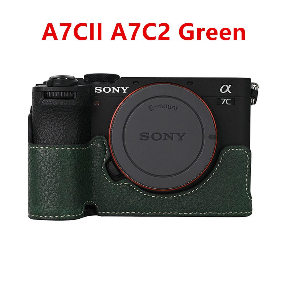 Получехол для камеры для Sony A6700 A6400 A6300 A6100 A6000 ZVE10 ZVE10II ZVE10M2 A7R5 A7CII A7C2 Крышка с открывающимся дном Искусственная кожа