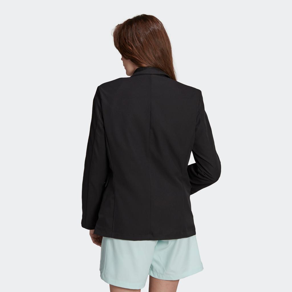 Adidas Originals FW22 Contempo Blazer Однобортный пиджак Унисекс Верхняя одежда Черный HN3670