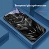 Креативный Мех Для Samsung Galaxy S10 20 Plus 21 FE 22 23 24 FE 25 Ultra Черный Чехол для Телефона из Закаленного Стекла Твердый Чехол