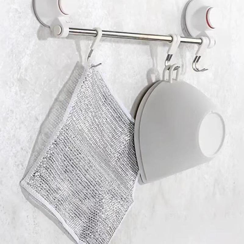 1/5/10 шт. 20 см ткань для удаления ржавчины кухонное волшебное полотенце для мытья посуды металлическая стальная проволока тряпка для чистки