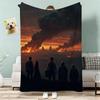 Dying Light Throw Lightweight 240g Flannel Blanket Soft Skin-friendly for Summer Cooling
