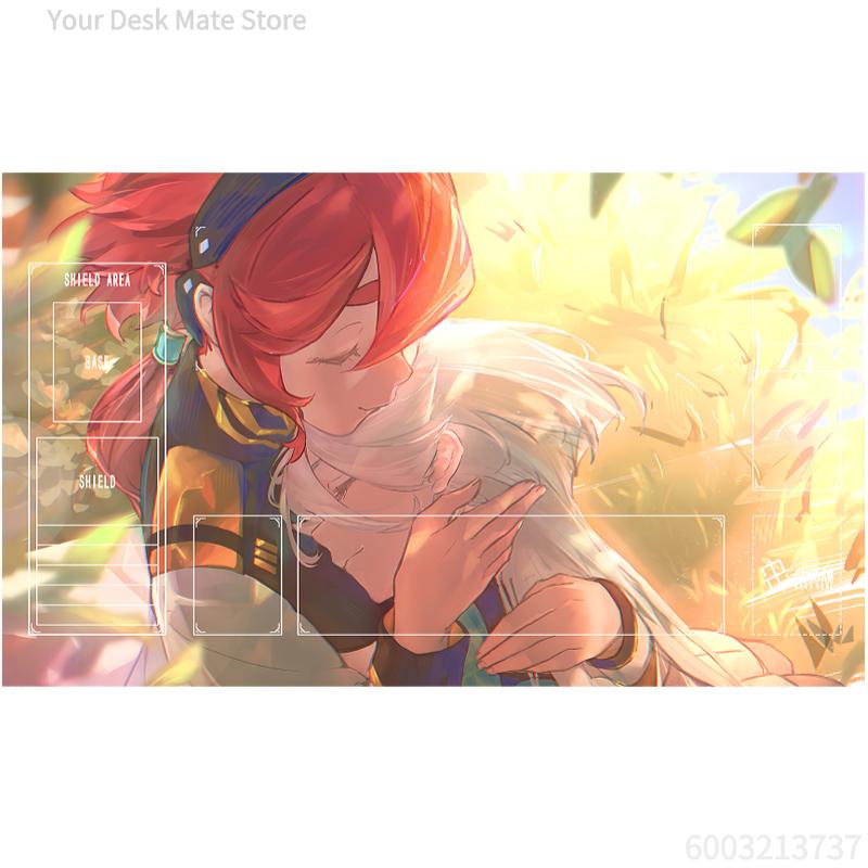 Suletta x Miorine Hug Scene Desk Mat Gundam Witch from Mercury Playmat