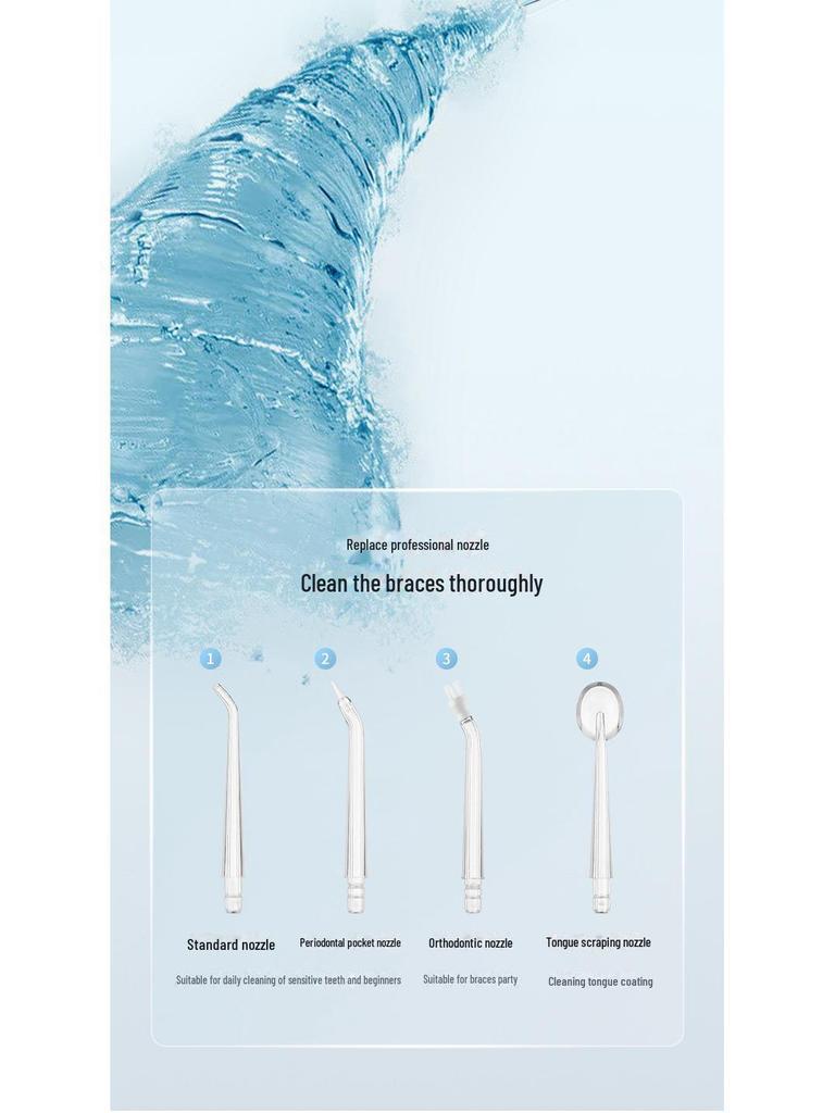 Портативный электрический телескопический ирригатор для полости рта, очиститель зубов