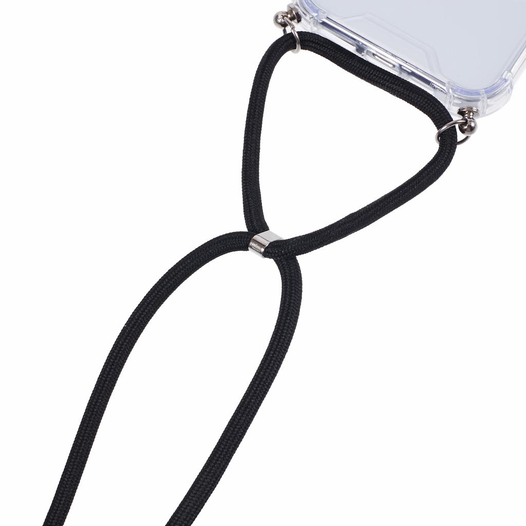 Для iPhone 16 Pro Чехол Усиленные 4 угла Акрил+ТПУ Чехол для телефона с регулируемым шнурком