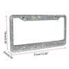 Блинг США. правила Автомобильный наружный декор Стразы Рамка номерного знака из нержавеющей стали Рамка автомобиля