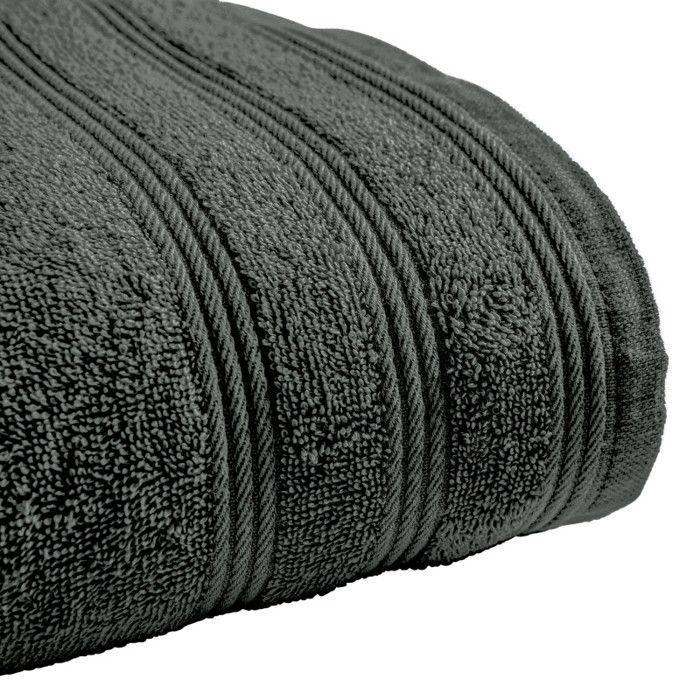 Lot de 6 serviettes de toilette éponge "Spa" 50 x 100 cm / 400 gr/m² - "Spa" Ardoise