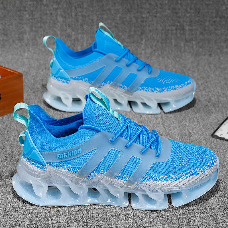 Chunky Sneaker Plus Size 45 46 Men Blade Sole Running Shoes Fashion Casual Mesh Breathable Height Increased Platform Sport Shoes