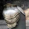 Gothic Shoulder Armor Gorget Set Knight Shoulder Armor, Gorget Gray Steel Knight Cosplay, LARP, Fantasy Warrior Costume Gift