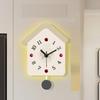 Wall Clock Wall Table Living Room New Home Simple Art Clock Wall Hanging High-end Creative Clock Wall Lamp