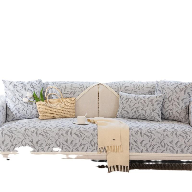 Подушка для дивана Универсальный Нескользящий Чехол Премиум-класса Пылезащитный чехол Летний Чехол для подлокотника Шенилловая Подушка для сиденья Чехол для дивана