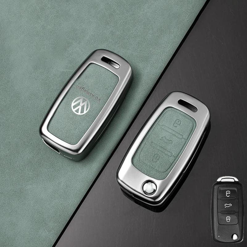 VW GTI GOLF 2026 Hot For VW VOLKSWAGEN Zinc Alloy Car Remote Key Case Cover Shell For Volkswagen VW Polo Golf Passat Tiguan Beet