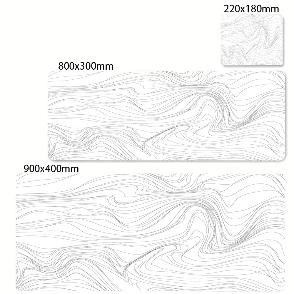 Large Black and White Art Mouse Pad Pc Gamer Mousepad Mat White Desk Mat Strata Liquid Mausepad Computer Keyboard Big Table Mat