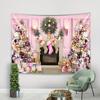 Christmas Tapestry Wall Hanging Christmas Gift Background Cloth Polyester Tapestry For Bedroom Living Room Party Home Decoration