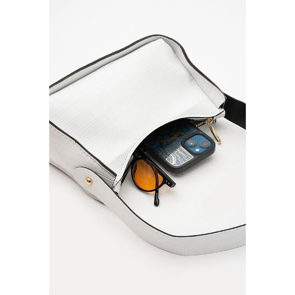 Women's 2 Pack Crocodile Patterned Baguette Bag Stylish Handbag Suitable For Daily Use