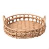 Handwoven Fruit Storage Baskets Serving Tray Organizing Snack Wicker Bowls for