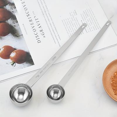 1 шт. Кофейные ложки, кофейные ложки из нержавеющей стали 304, столовая ложка с длинной ручкой, мерная столовая ложка, подходит для кофейного контейнера