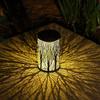 New Solar Lamp Wrought Iron Lantern Retro Garden Lamp Hollow Atmosphere Lamp Lawn Lamp Outdoor Waterproof Decorative Lamp