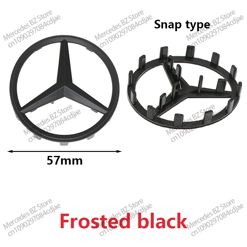 MITV3 ABS 52mm 57mm Car Steering Wheel Logo Badge For Mercedes Benz C E S Series CLA CLS W212 W205 W204 Emblem Styling Accessories