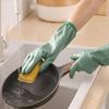 Thicken Cleaning Gloves Plush Housework Gloves Durable Dishwashing Gloves