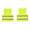 Neon Security Safety Vest High Visibility Reflective Stripes Orange & Yellow