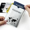 Aluminum Foil Anti-Theft Passport Holder with Laser Airplane Design